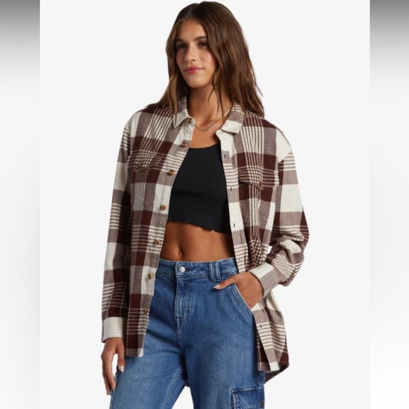 roxy let it go flannel - Picture 1 of 10